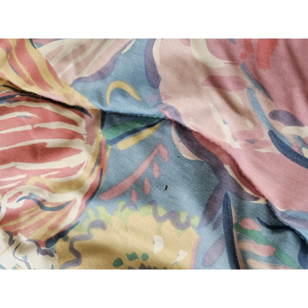 Vintage Collier Campbell Reversible Full Queen Comforter Tambourine Floral